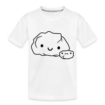 stone family stone mum - Kids' Premium Organic T-Shirt - white - Front