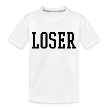 LOSER - Kinder Premium Bio T-Shirt - Weiß - Vorne