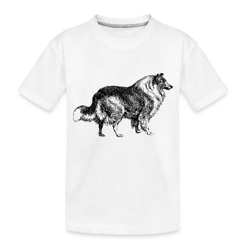 Collie - T-shirt bio Premium Enfant - blanc - Devant