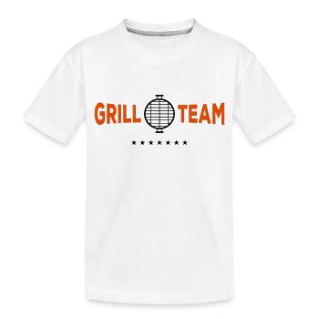 grill team grill - Kinder Premium Bio T-Shirt - Weiß - Vorne
