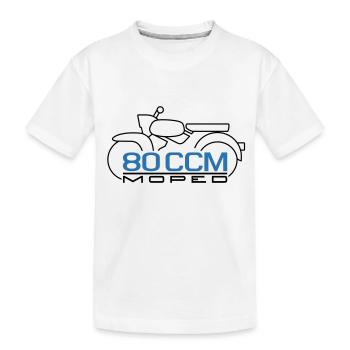 Moped Sperber Habicht 80 ccm Emblem - Kids' Premium Organic T-Shirt - white - Front