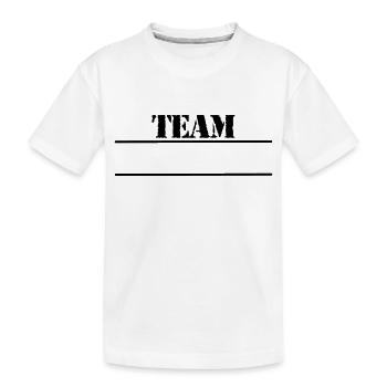 Team Design - Kinder Premium Bio T-Shirt - Weiß - Vorne
