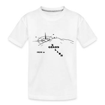 Grand Ballon Elsass - Kinder Premium Bio T-Shirt - Weiß - Vorne