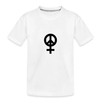 Women's Peace Movement - Kids' Premium Organic T-Shirt - white - Front