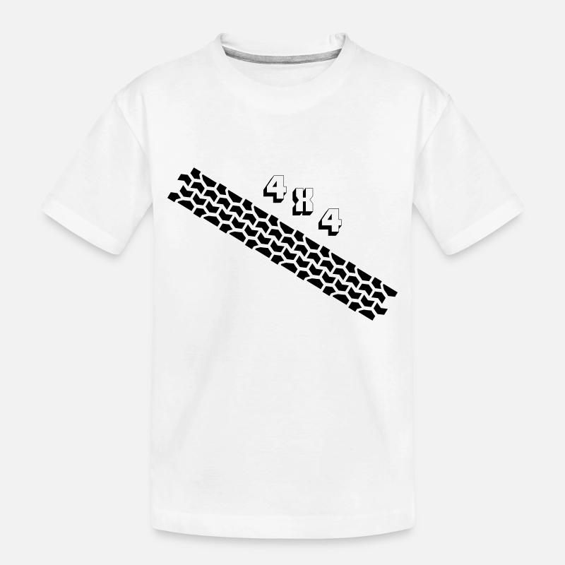 Traces de pneus 4x4 - T-shirt bio Premium Enfant - blanc