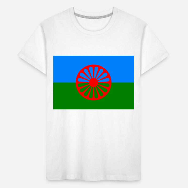Drapeau du peuple rom T-shirt bio Premium Enfant