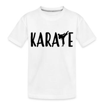 Karate - Karateka - Kids' Premium Organic T-Shirt - white - Front