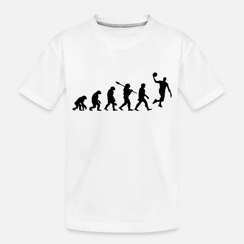 Évolution Du Basket-ball Cadeau - T-shirt bio Premium Enfant - blanc
