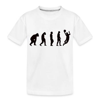 Basket-ball basket-ball basketteur - T-shirt bio Premium Enfant - blanc - Devant