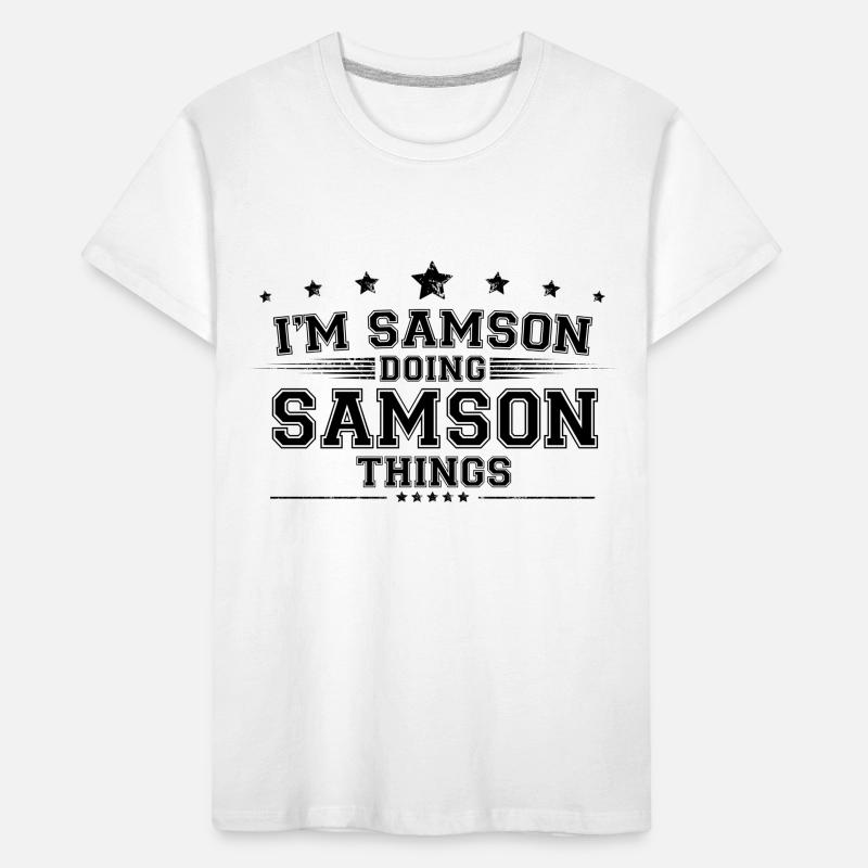i’m Samson doing Samson things Kids' Premium Organic T-Shirt
