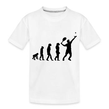 Tennis - Kinder Premium Bio T-Shirt - Weiß - Vorne