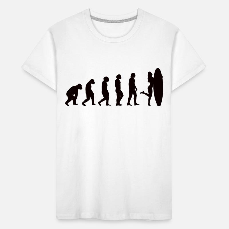 Surfer Surfboard Surf Evolution Surf T-shirt bio Premium Enfant