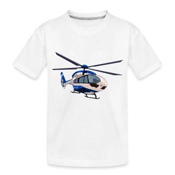 Police Helicopter Police Helicopter Pilot - Kids' Premium Organic T-Shirt - white - Front