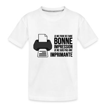 IMPRIMANTE - T-shirt bio Premium Enfant - blanc - Devant