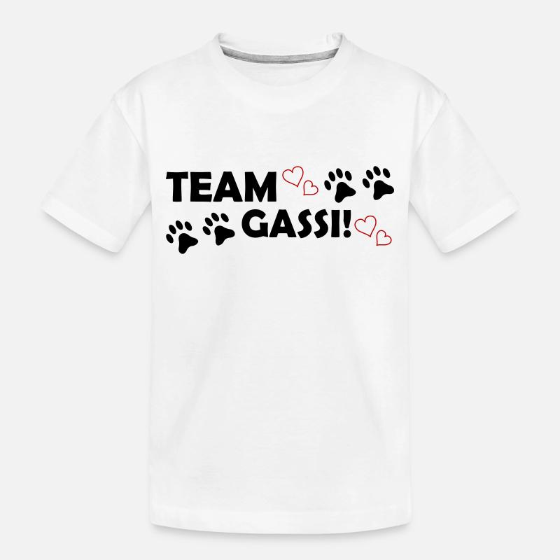 Team Gassi - Kinder Premium Bio T-Shirt - Weiß