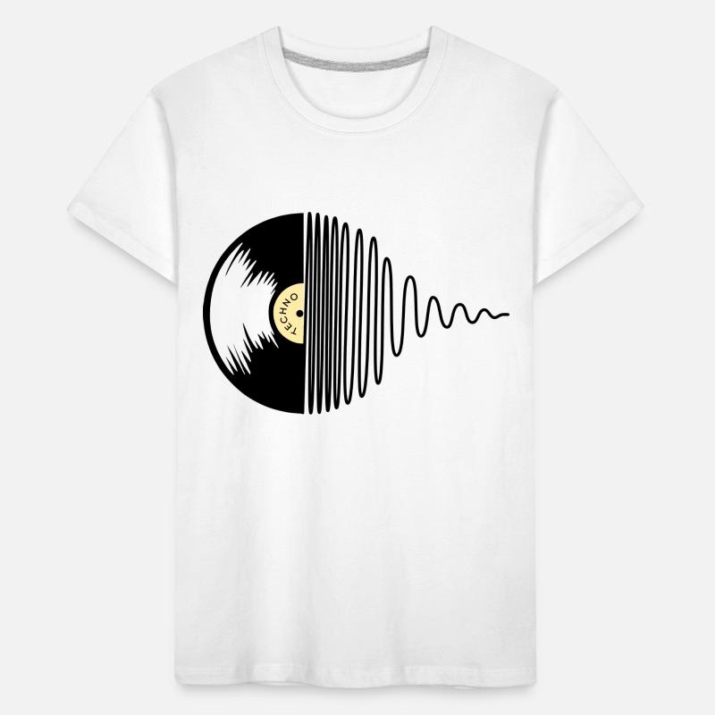 Techno Platte Kinder Premium Bio T-Shirt
