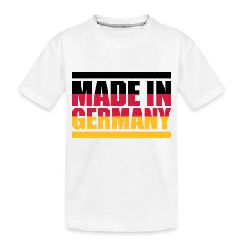 Made in Germany - Kinder Premium Bio T-Shirt - Weiß - Vorne