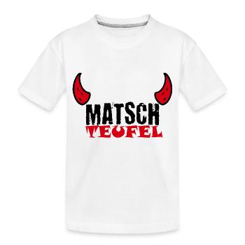 Muddy run shirt Teamshirt Matsch mud Lauf Schlamm - Kinder Premium Bio T-Shirt - Weiß - Vorne