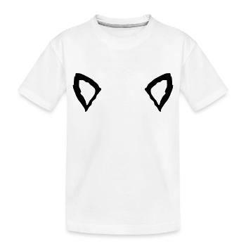 Tier 2 Ears - Kids' Premium Organic T-Shirt - white - Front
