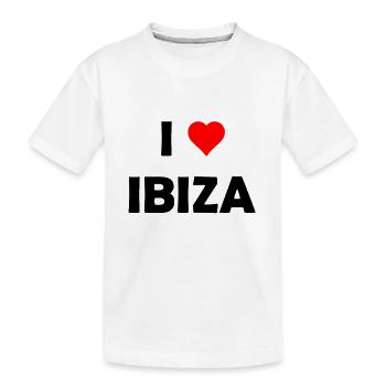 J’adore Ibiza - Espagne - Espagne - Îles Baléares - T-shirt bio Premium Enfant - blanc - Devant