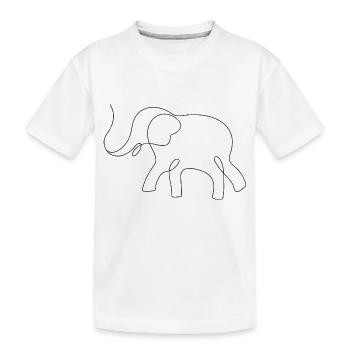 Éléphant - T-shirt bio Premium Enfant - blanc - Devant