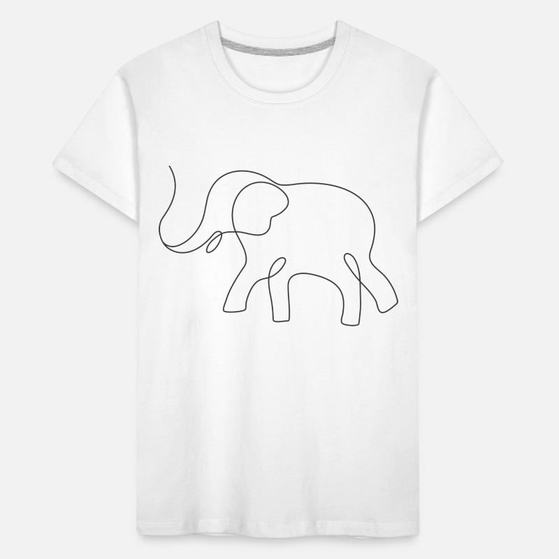 Elefant Kinder Premium Bio T-Shirt