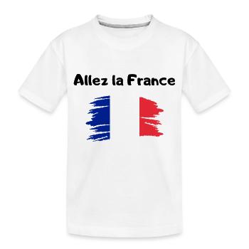 Allez la France - T-shirt bio Premium Enfant - blanc - Devant