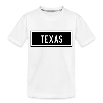 Texas - Kinder Premium Bio T-Shirt - Weiß - Vorne