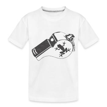 Whistle - Kids' Premium Organic T-Shirt - white - Front