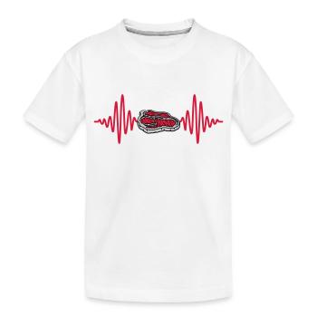 Puls Steak Grillmeister Barbecue - T-shirt bio Premium Enfant - blanc - Devant