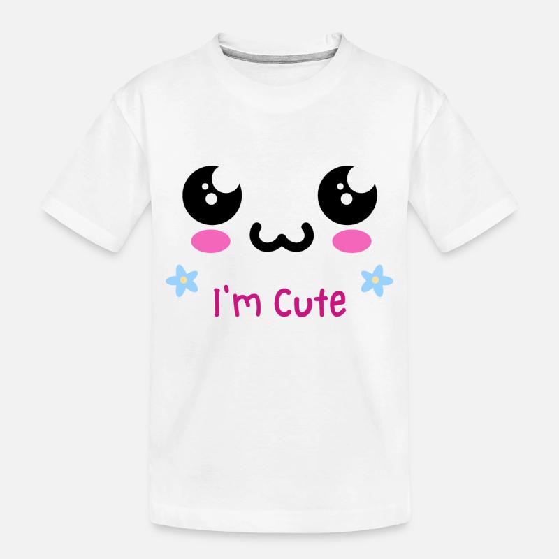 Cute Design - Kinder Premium Bio T-Shirt - Weiß