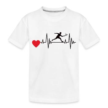 Racquetball Squash Racquetball-Spieler Squashspiel - Kinder Premium Bio T-Shirt - Weiß - Vorne
