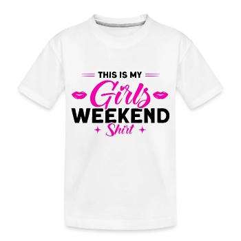 Maid of Honor Girls Evening Party Ladies Gift - Kids' Premium Organic T-Shirt - white - Front