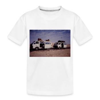 Car - Kinder Premium Bio T-Shirt - Weiß - Vorne