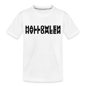 Halloween vs Hallowien - Kinder Premium Bio T-Shirt - Weiß - Vorne
