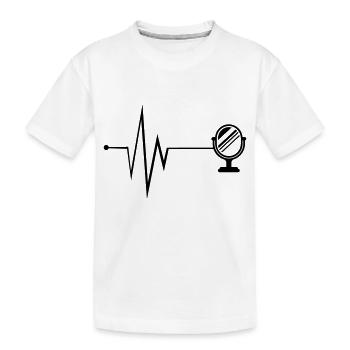 Spiegel Icon Puls - Kinder Premium Bio T-Shirt - Weiß - Vorne
