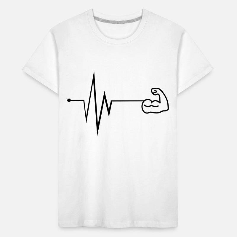 Muscles dumbbell pulse Kids' Premium Organic T-Shirt