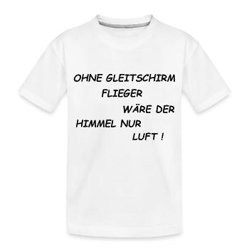 Gleitschirm 18 gif - Kinder Premium Bio T-Shirt - Weiß - Vorne