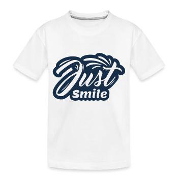 Juste sourire - T-shirt bio Premium Enfant - blanc - Devant