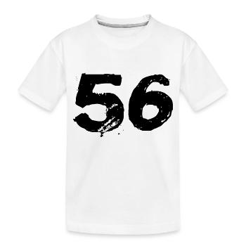 56 Number jersey - Kids' Premium Organic T-Shirt - white - Front