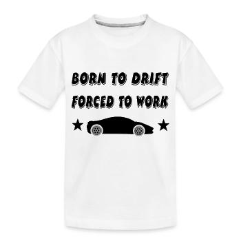 Auto - Kinder Premium Bio T-Shirt - Weiß - Vorne