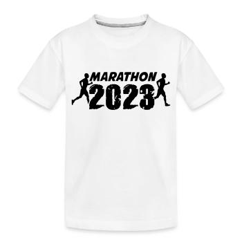 Marathon 2023 - T-shirt bio Premium Enfant - blanc - Devant