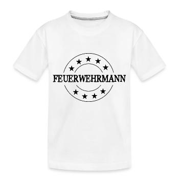 Feuerwehrmann Feuerwehr - Kinder Premium Bio T-Shirt - Weiß - Vorne