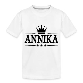 Annika - Kinder Premium Bio T-Shirt - Weiß - Vorne