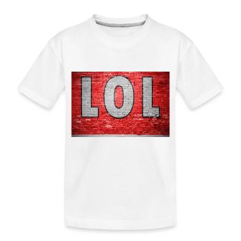 Lol Graffiti Mur de briques - T-shirt bio Premium Enfant - blanc - Devant