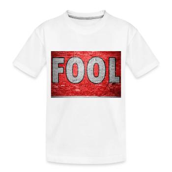 Graffiti imbécile - T-shirt bio Premium Enfant - blanc - Devant