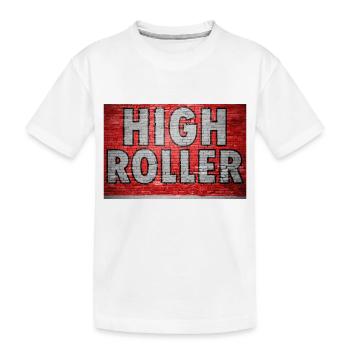 Graffiti mural en briques High Roller - T-shirt bio Premium Enfant - blanc - Devant