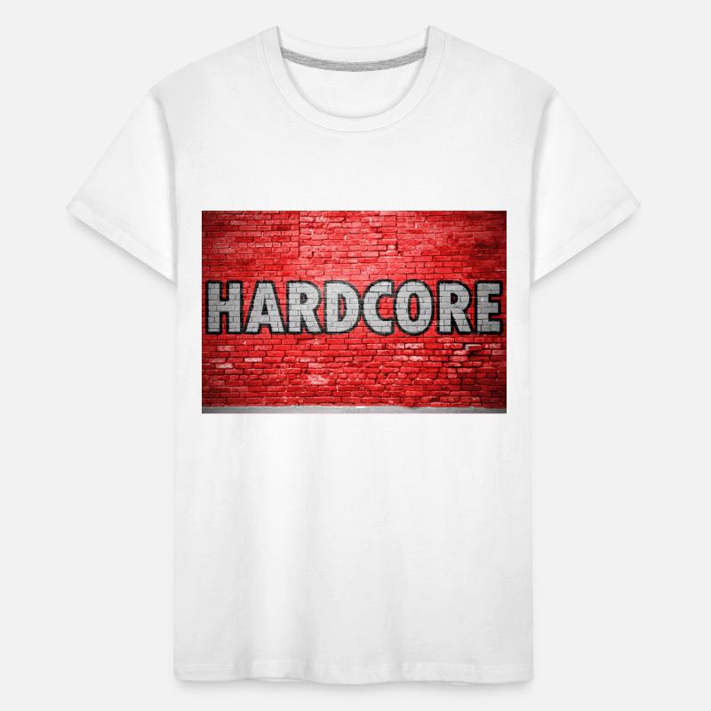 Hardcore Brick Wall Graffiti Kids' Premium Organic T-Shirt
