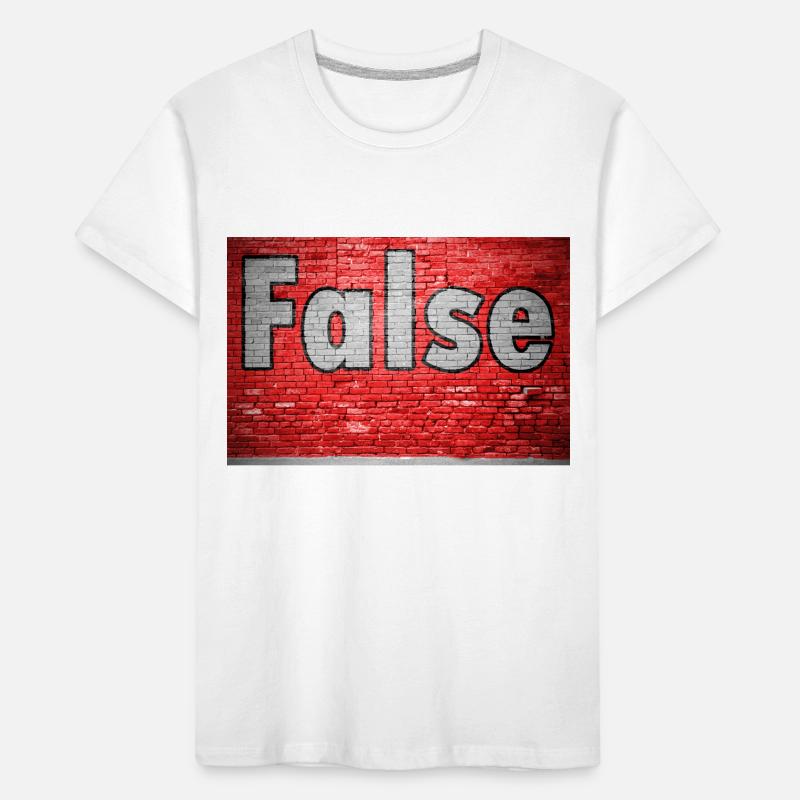 False Brick Wall Graffiti Kids' Premium Organic T-Shirt