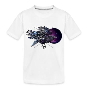Space Raven - Kinder Premium Bio T-Shirt - Weiß - Vorne